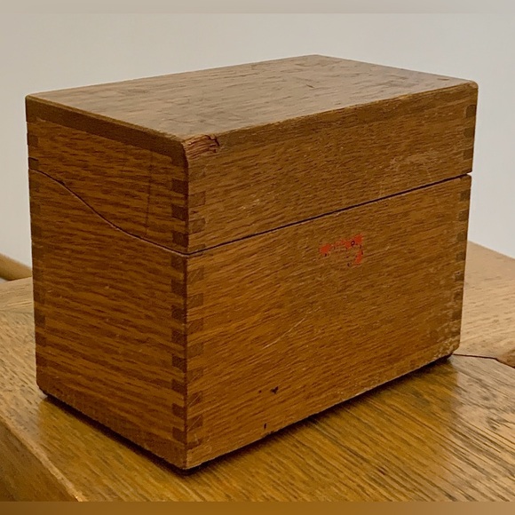 Antique Weis Monroe Michigan Fingerjointed Hinge Lidded Wooden Box - Picture 10 of 10